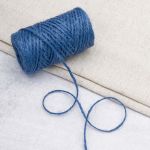 Шпагат джутовый ⌀1.4 мм / 50 метров (50 г), 2-ниточный, 1200 текс, евробобина, синий