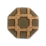 Пуговицы на ножке металл 18 мм, 6 шт, 30 золото, Blitz MB 0260