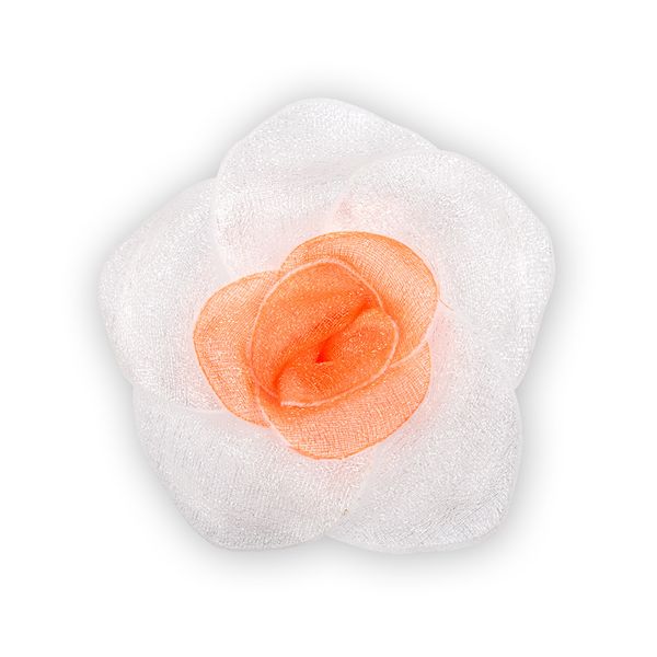 Цветок 5 лепестков, 5 шт, 30-13 бело-оранжевый, Blitz 30