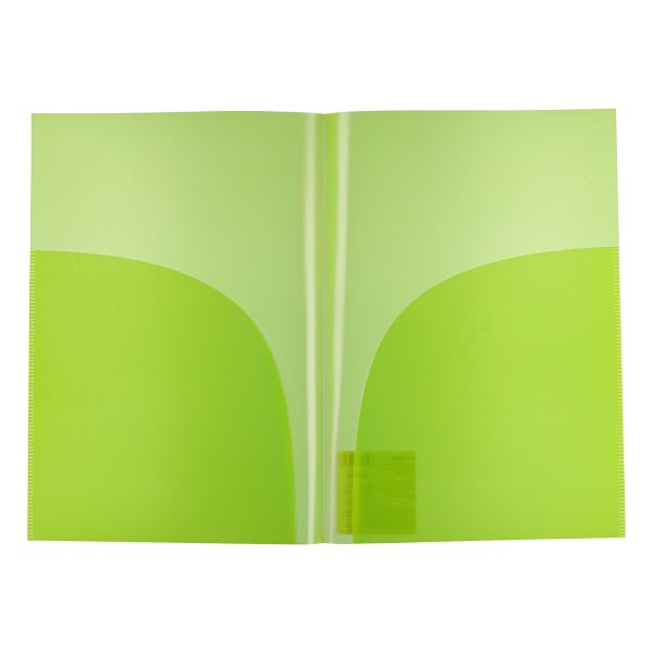 Папка-уголок (2 кармана) A4 180 мкм волокно, 20 шт, лайм EC210030221, Expert Complete