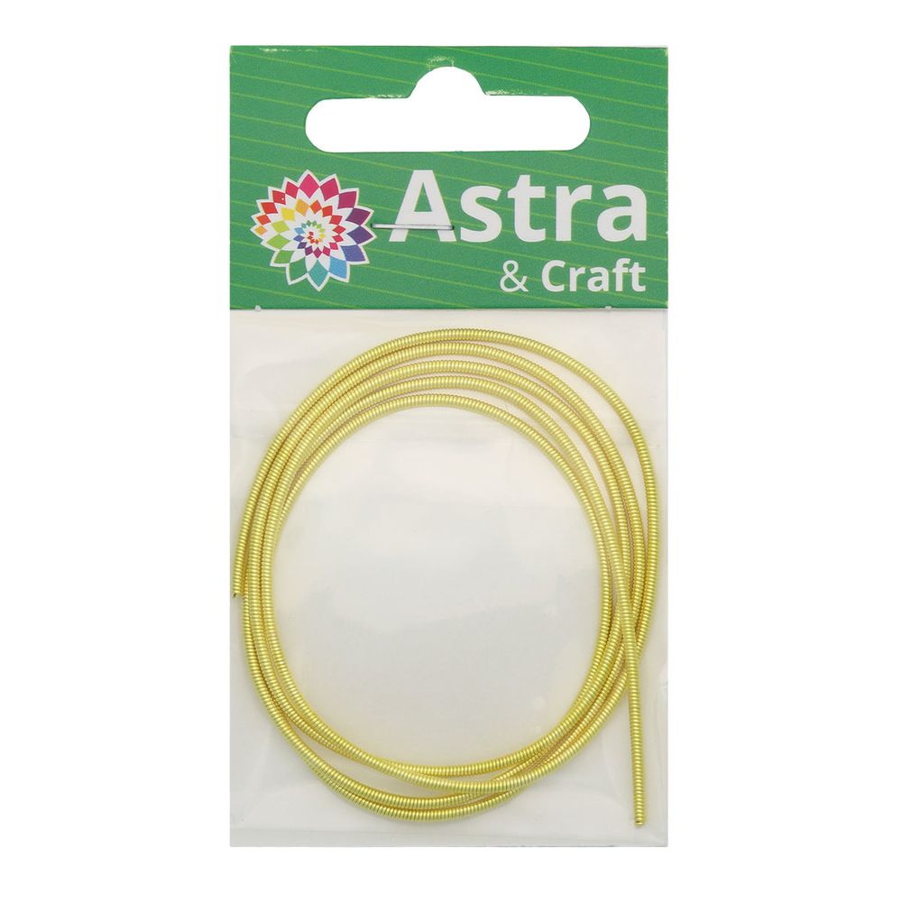 Канитель жесткая Желтый 1 мм, 5±0,1г