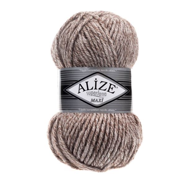 Пряжа Alize (Ализе) Superlana Maxi / уп.5 мот. по 100 г, 100м, 803 красный жаспе А