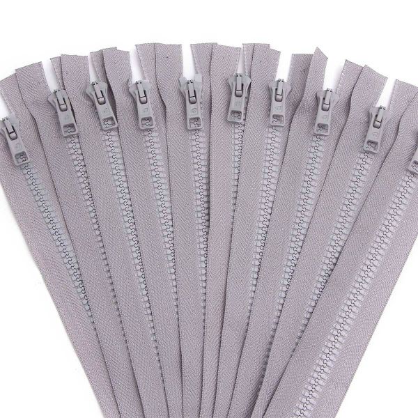 Молния трактор Arta Т6 (6 мм) 1 зам., н/раз., 18 см, цв. 079 св.серый, уп.10 шт