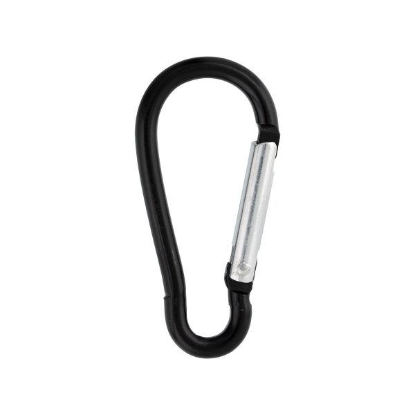 Карабин металл 20.0 мм (58х27 мм), 10 шт, 07 черный, Gamma GH 120/25/10