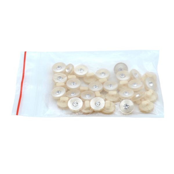 Пуговицы на ножке 16L (10мм), пластик (beige (бежевый)), 36 шт, PS24