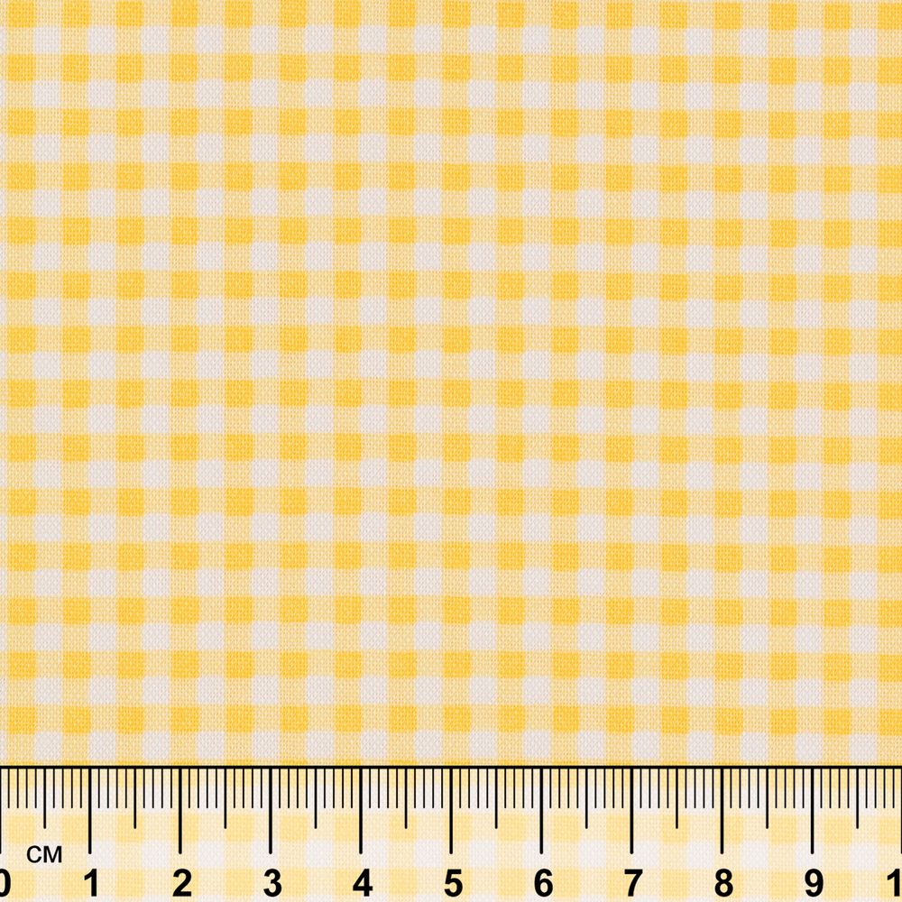 Ткань для пэчворка Peppy Бабушкин сундучок, отрез 50х55 см, 140 г/м², БС-47 клетка бл. желтый, Peppy