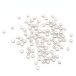 Бусины пластик (жемчуг) ⌀8 мм, 25 г, Astra&Craft, 001 NL белый