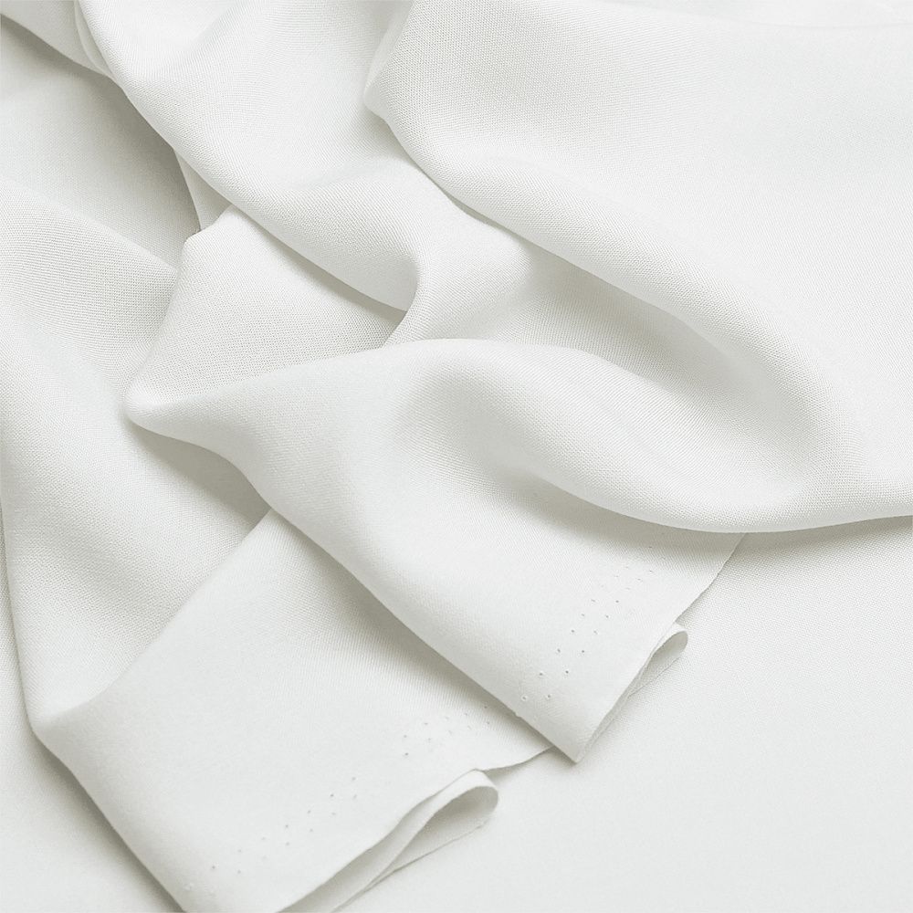 Штапель 110 г/м², 145 см / 2 метра, TBY-Vi-30-01.2, цв.01 белый