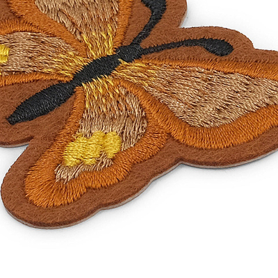 Термоаппликация Бабочка, 5.4х7см, Hobby&Pro (коричневый)