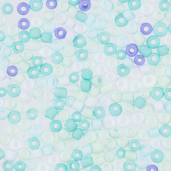 Бисер Zlatka 11/0 (2.1 мм), 100 г (10х10 г), №1013 микс меланж макарун, GR