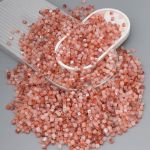 Бусины акрил 6.5х6.6 мм, 500 г, прозрач. в цвете, куб, AD080 розовый кварц, (7748713)4658 , Astra&Craft