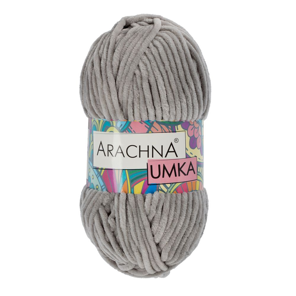 Пряжа Arachna Umka / уп.5 мот. по 100 г, 120 м, 33 св.серый