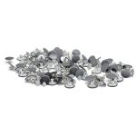 Пуговицы джинсовые ⌀17 мм, фиксированная ножка, сталь, гладкая, оксид, 100 шт, New Star