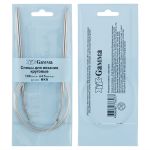 Спицы круговые металл ⌀4,5 мм, 100 см, с металлической леской, Gamma MKN