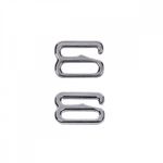 Крючки для бюстгальтера металл 8.0 мм, 908 цв.никель, уп.100 шт