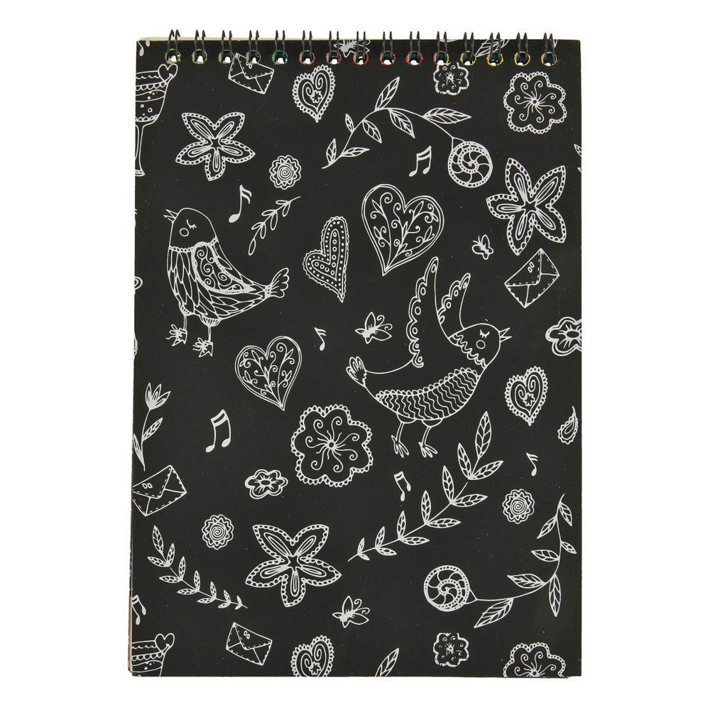 Набор для творчества Гравюра-блокнот 14х20 см, с рисунком, Hobbius GHPB-02