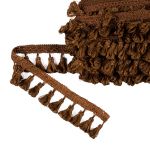 Бахрома отделочная 45.0 мм / 10 метров, с кистями, 201т.коричневый, Gamma 555