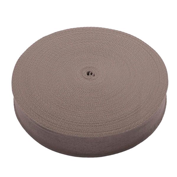 Тесьма (лента) киперная 40 мм / 50 метров, 13 г/м, 100% полиэфир, 09 кофе