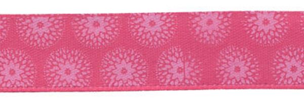 Лента атласная с рисунком 12.0 мм / 22.8±1 метра, F27/069 яр.розовый/розовый, Gamma ALP-121