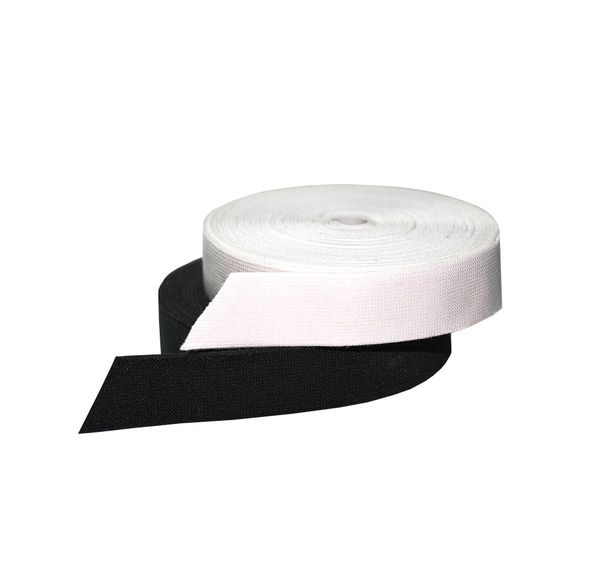Резинка тканая 50.0 мм / 25 метров, белый, Gamma ЛЭ-50бп-25