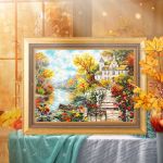 Набор для вышивания нитками Чудесная игла, Золотая пора, 40х31 см