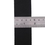 Тесьма (лента) киперная 40 мм / 50 метров, 13 г/м, 100% полиэфир, 13 черный