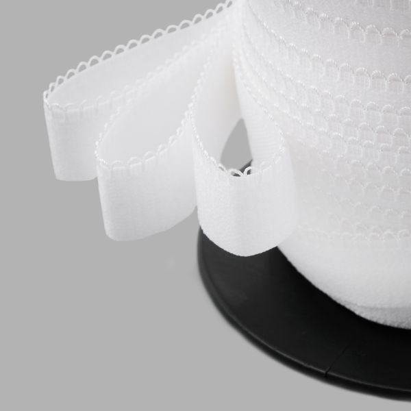 Резинка бельевая (отделочная) становая 20.0 мм / 50 метров, белый