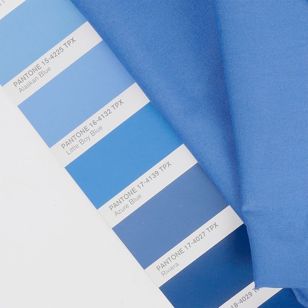 ТиСи (T/C) поплин стрейч 110 г/м², 150 см / 1 метр, TBY.TC.08.1, цв.синий