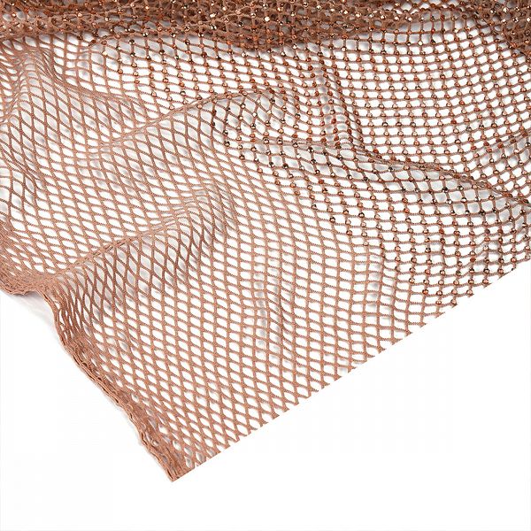 Сетка бельевая со стразами 100 г/м², шир.140 см / 1 метр, 2025 цв.68 бежевый /2025.68/1/