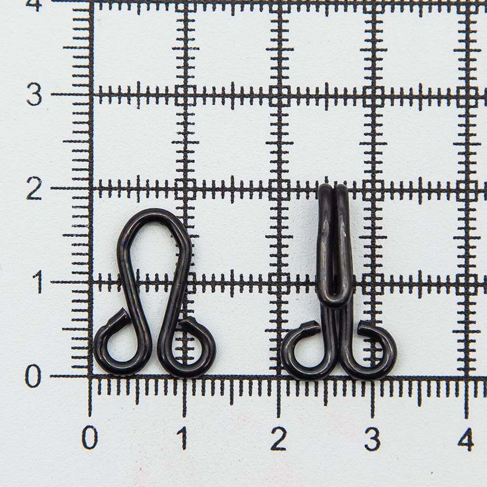 Крючки пришивные 33х12 мм, №10, цв.оксид, 200 шт
