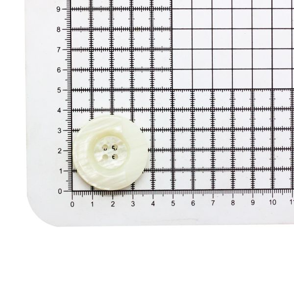 Пуговицы на ножке 60L (38мм) 4пр. (white (белый)), 72 шт