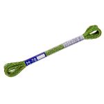 Мулине Gamma металлик NM 12 мотков по 8 метров, M-78 зеленый/золотистый, Gamma MOULINE