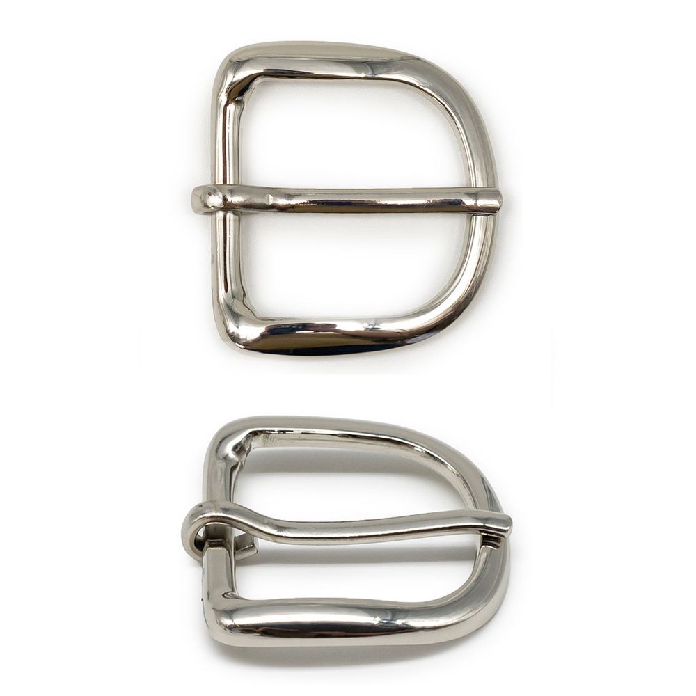 Пряжка ременная металл 30 мм. никель, 4 шт, BIG