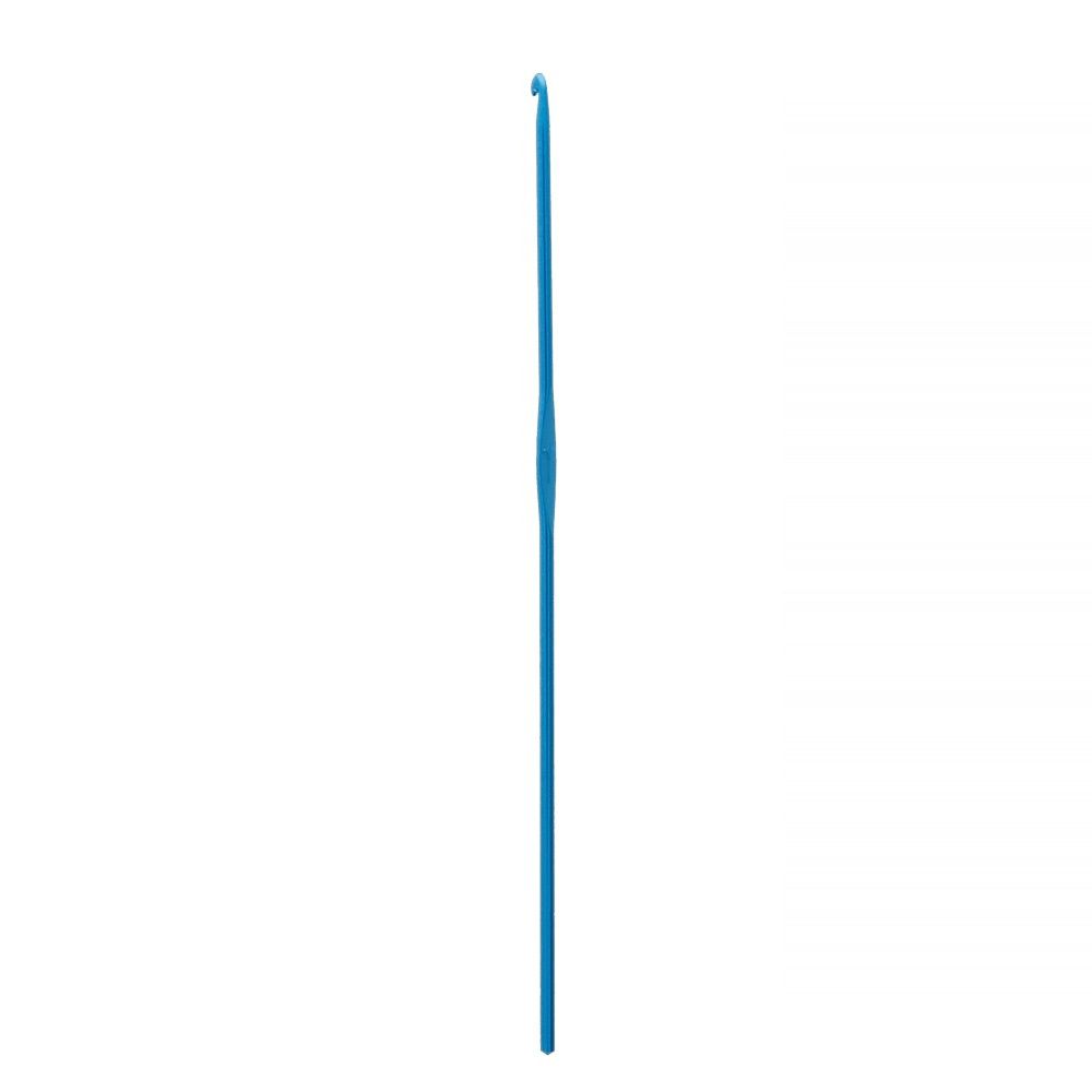 Крючок для вязания ⌀2.5 мм, 15 см, металл, в чехле, синий, Gamma CH-15