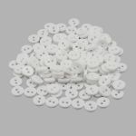 Пуговицы 2 прокола 14L, 9 мм, (White (белый)), NE74, 144 шт