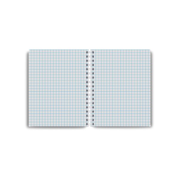 Записная книжка с твердым переплетом, матовая ламинация, на гребне A6 120 л. 4 шт клетка, Дорога в горах 01595, ЗК226 Светоч