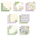 Набор бумаги для скрапбукинга 190 г/м², 20х20 см, 3х7 л, 03 Здоровые привычки, Mr.Painter PSR-O26