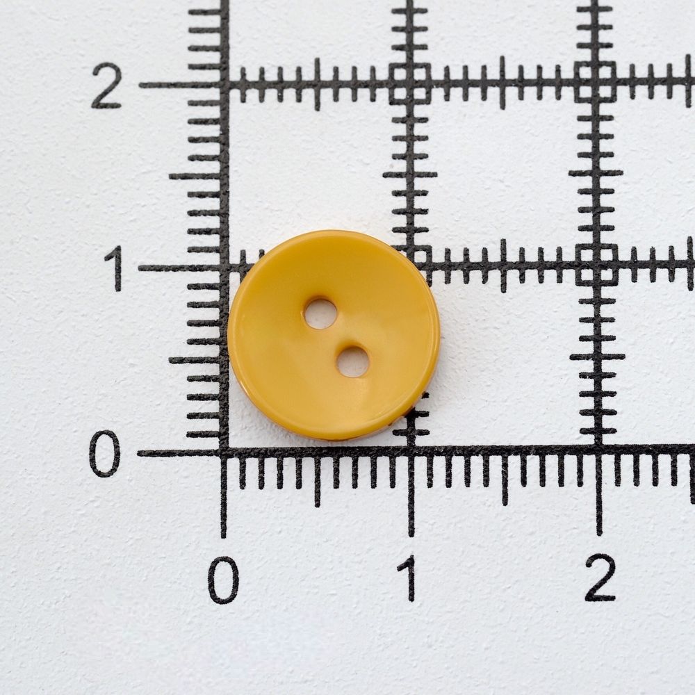 Пуговицы 2 прокола 18L, 11 мм, (Mustard (горчичный)), NE74, 144 шт