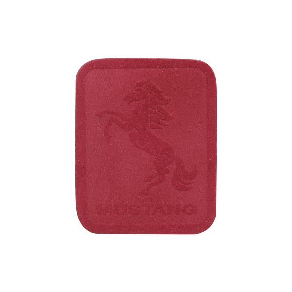 Термоаппликация из замши Mustang 3,5х4,37см, 100% кожа, 59 бордовый, 5 шт
