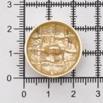 Пуговицы на ножке 36L=23 мм, металл, M.Gold (матовый золотой), 10 шт, MP03