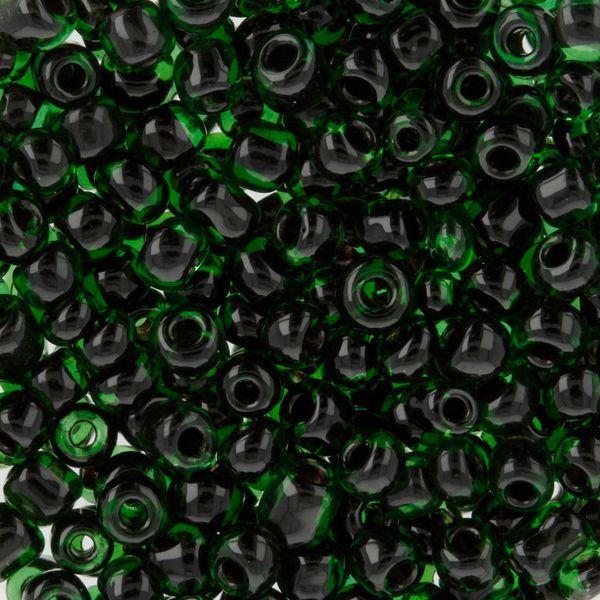 Бисер Zlatka 8/0, 100 г (10х10 г), №0023A-1 т.т.зеленый, GR