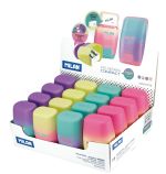 Ластик-точилка Compact Sunset 2 отверстия 16 шт, ассорти 4721116, Milan