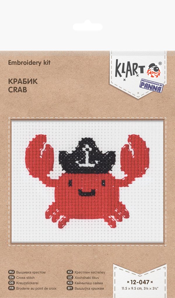 Набор для вышивания Klart 12-047, Крабик, 12-047 Крабик, Klart 12-047
