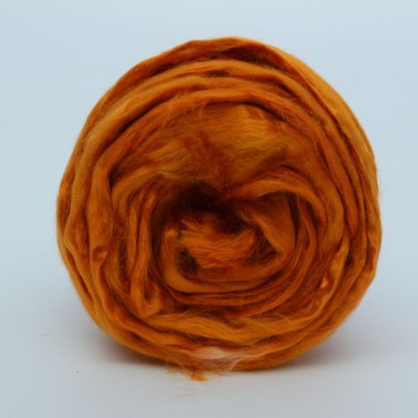 Шерсть для валяния Троицкая Гребенная лента (вискоза) 50г цв.6167 мультиколор (осень)