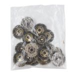 Кнопка пришивная металл ⌀23.0 мм, бронза, 10 шт