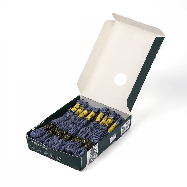 Мулине ПНК им.Кирова цв.7006 т.серый, 24 мотка по 8 метров