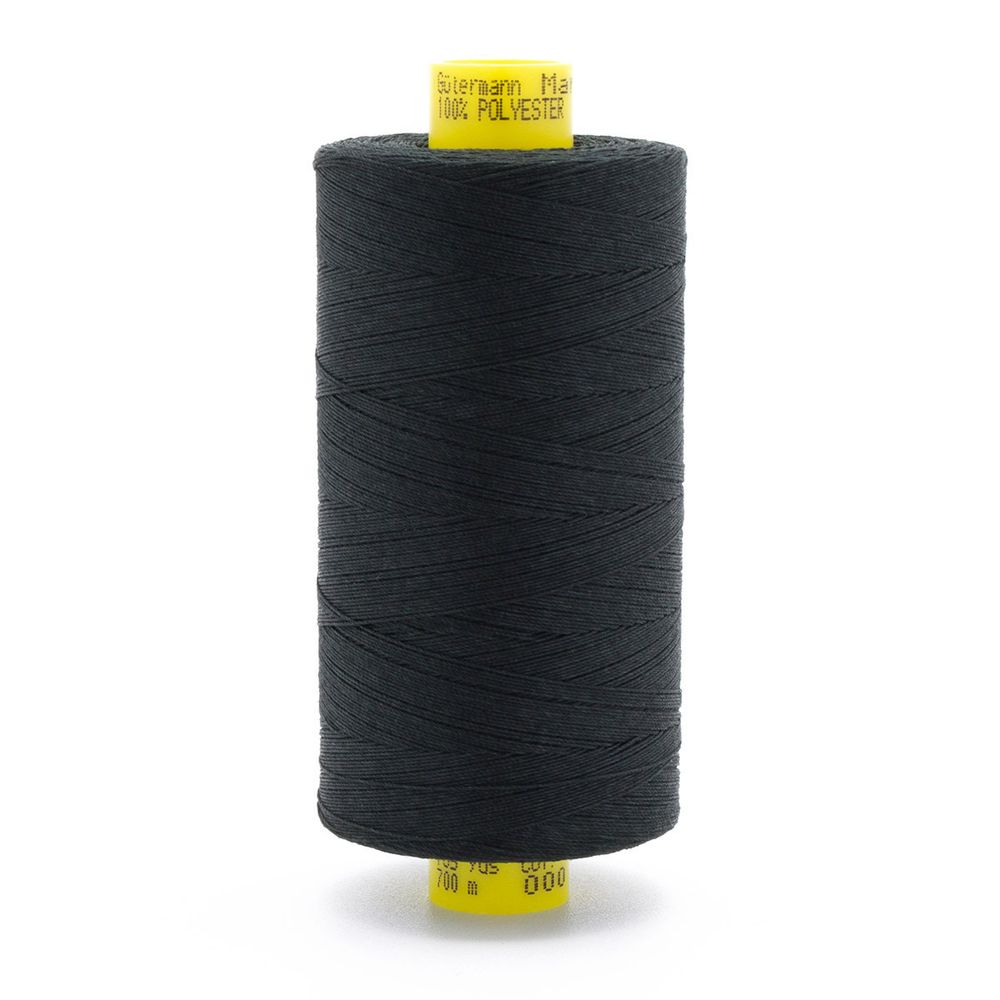 Нитка универсальная Gutermann Mara 70/2, 700 м, 1/702170, цв. 000 черный, 1 катушка
