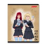 Тетрадь ученическая общая, выборочный лак, A5+ 48 л. на скобе 65 г/м², белизна 100%, 10 шт, клетка в термоусадочной пленке, 000742 Мыслим позитивно, Светоч 48ТЕТк-003