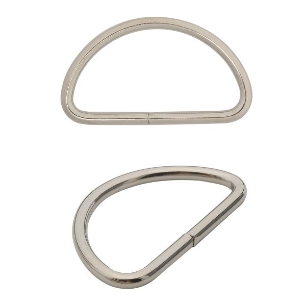 Полукольцо сварное металл внутр. 38 мм (внешн. 44х26 мм, ⌀3 мм), 100 шт, никель, 816B-116