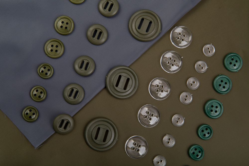 Пуговицы пластик 48 30 мм, 50 шт, хаки, Gamma КНП-30